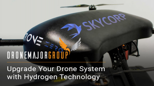 hydrogen fuel cell system with skycorp e-drone zero image