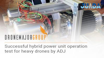 Successful hybrid power unit operation test for heavy drones by ADJ